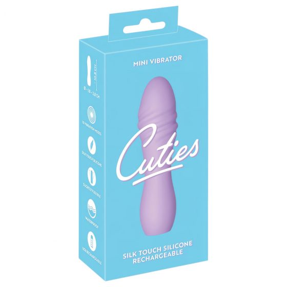 Cuties Mini 3 - Nabíjací, vodotesný, špirálový vibrátor (fialový)