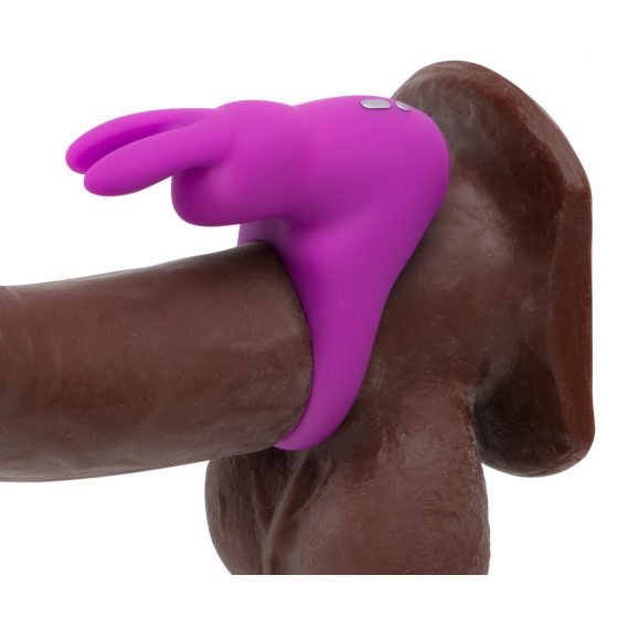 Happyrabbit Cock Kit - vibračný krúžok na penis s úložným vreckom (fialový)