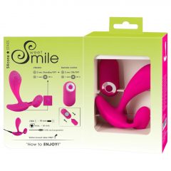   SMILE RC - dobíjací, rádiom riadený vibrátor na bod G (ružový)