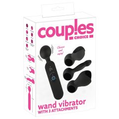   Couples Choice - dobíjací vyhrievaný masážny vibrátor (čierny)