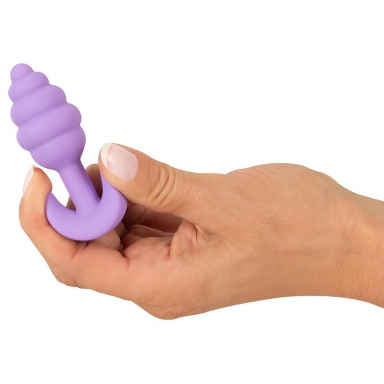 Cuties Mini Butt Plug - silikonové análne dildo - fialové (2,8cm)