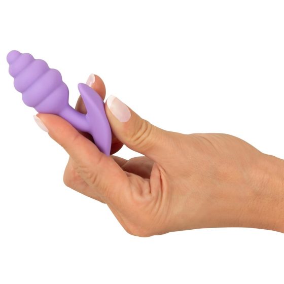 Cuties Mini Butt Plug - silikonové análne dildo - fialové (2,8cm)