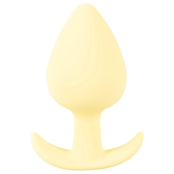 Cuties Mini Butt Plug - silikonové análne dildo - žlté (3,1cm)