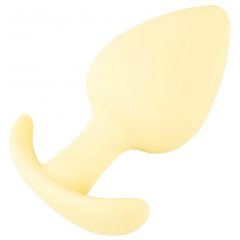   Cuties Mini Butt Plug - silikonové análne dildo - žlté (3,1cm)