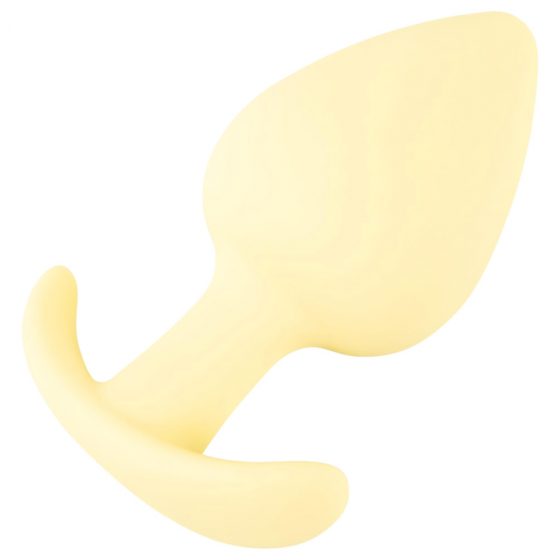 Cuties Mini Butt Plug - silikonové análne dildo - žlté (3,1cm)