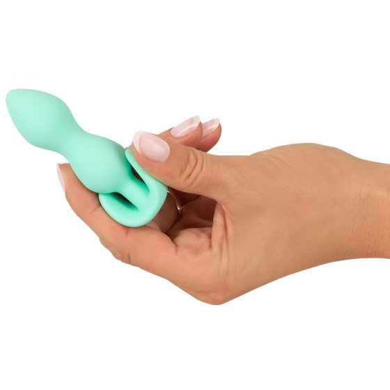 Cuties Mini Butt Plug - silikonové análne dildo - mäta (2,3cm)