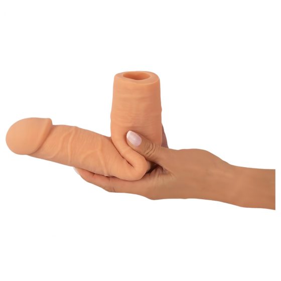 Nature Skin - predlžujúci a rozširujúci návlek na penis (24 cm)