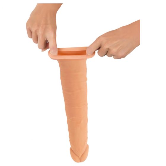 Nature Skin - predlžujúci a rozširujúci návlek na penis (24 cm)