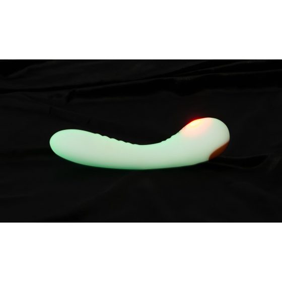 You2Toys Glow in the dark - fluorescenčný vibrátor na bod G (biely)