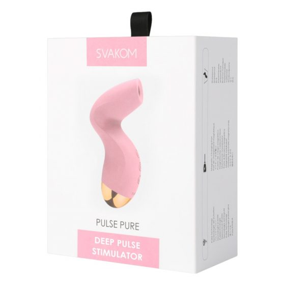 Svakom Pulse Pure - dobíjací stimulátor klitorisu so vzduchovými vlnami (ružový)