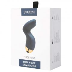   Svakom Pulse Pure - dobíjací stimulátor klitorisu so vzduchovými vlnami (modrý)