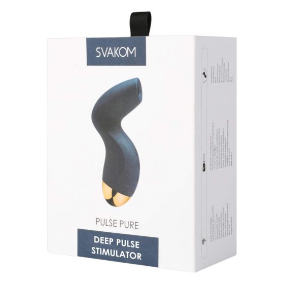 Svakom Pulse Pure - dobíjací stimulátor klitorisu so vzduchovými vlnami (modrý)