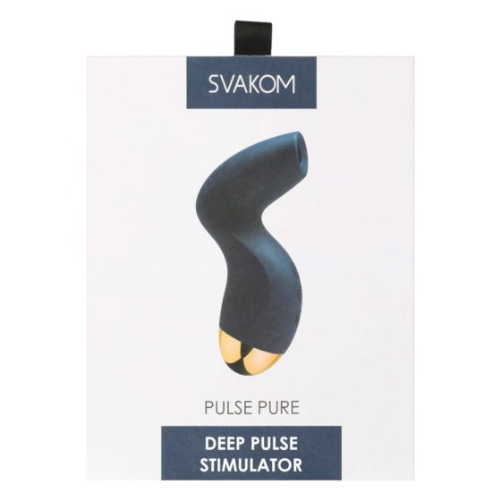 Svakom Pulse Pure - dobíjací stimulátor klitorisu so vzduchovými vlnami (modrý)