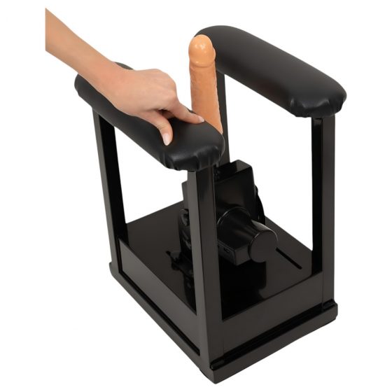 The Banger Sit-On-Climaxer - výkonný stroj na sex (čierny)