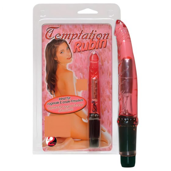 You2Toys Temptation Ruby - gélový mini vibrátor červený