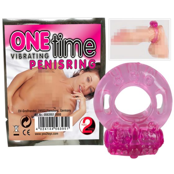 You2Toys One Time PenisRing - vibračný krúžok na penis jednorázový