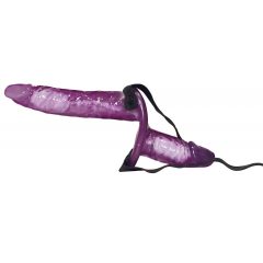   You2Toys Vibrating Strap On Duo - pripínacie duo dildo s vibráciou