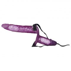   You2Toys Vibrating Strap On Duo - pripínacie duo dildo s vibráciou