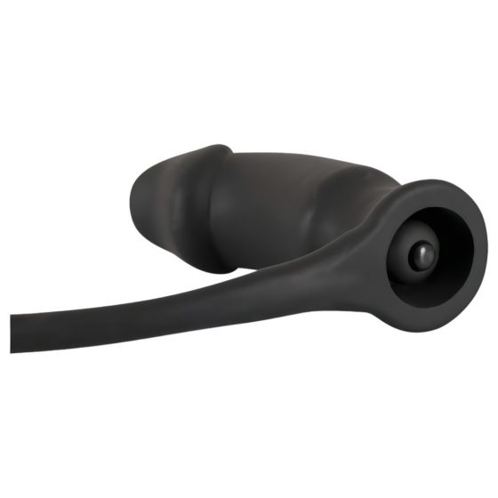 / You2Toys Black Velvets Ring&Plug - análny vibrátor s krúžkom na penis