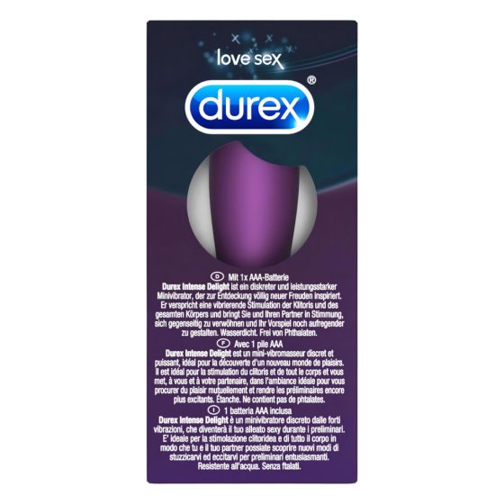 Durex Delight Bullet - tyčový vibrátor (fialový)