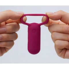 TENGA Smart Vibe - vibračný krúžok na penis (červený)