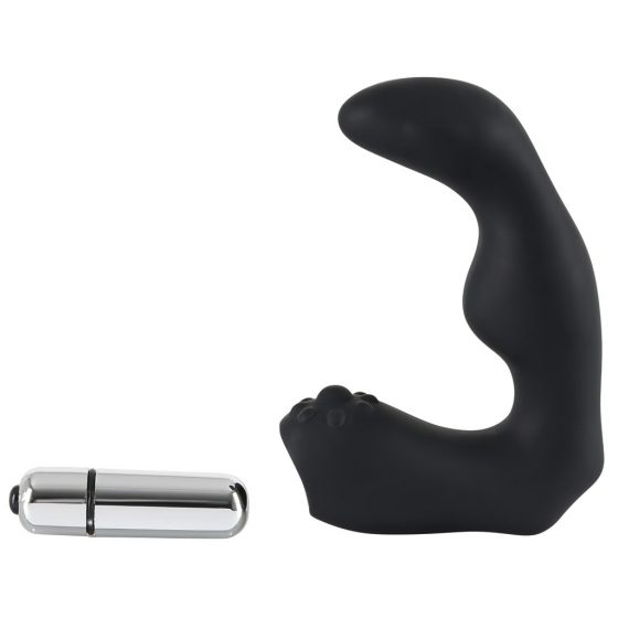 Rebel prostate vibrator - zahnutý vibrátor na prostatu (čierny)