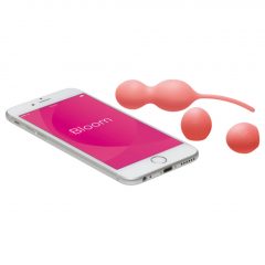   We-Vibe Bloom - nabíjacie venušiné guličky s vymeniteľnými závažiami (oranžové)