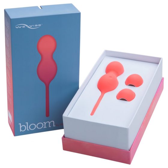 We-Vibe Bloom - nabíjacie venušiné guličky s vymeniteľnými závažiami (oranžové)