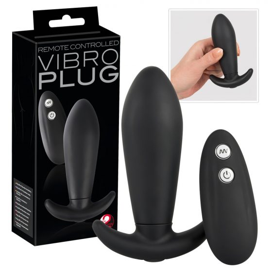 You2Toys Remote Controlled Vibro Plug - análny vibrátor na diaľkové ovládanie (čierny)