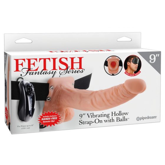 Fetish Strap-on 9 - pripínací vibrátor (prírodná farba)