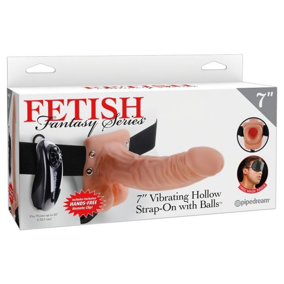 Fetish Strap-on 7 - pripínací vibrátor (telová farba)