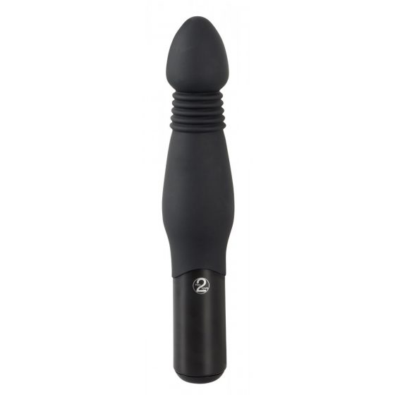 You2Toys Thrusting Anal Vibe - análny vibrátor s posuvom (čierny)