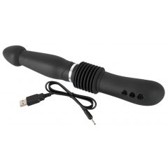   You2Toys Push it rechargeable vibe - nabíjací análny vibrátor s posuvným pohybom (čierny)