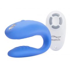   We-Vibe Match - vodotesný, nabíjací párový vibrátor (modrý)