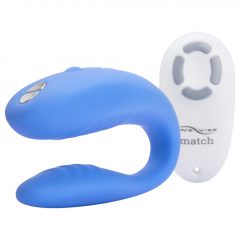   We-Vibe Match - vodotesný, nabíjací párový vibrátor (modrý)