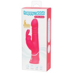   Happyrabbit Thrusting - akumulátorový, vibračný vibrátor s ramienkom na klitoris (ružový)