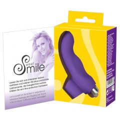   SMILE Finger - vlnitý silikónový prstový vibrátor (fialový)