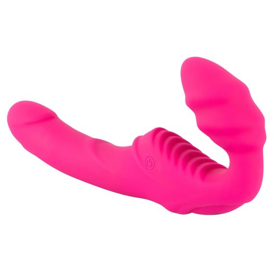 You2Toys Vibrating Strapless Strap-On - pripínací vibrátor bez upevňovacieho pásu (ružový)