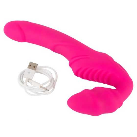 You2Toys Vibrating Strapless Strap-On - pripínací vibrátor bez upevňovacieho pásu (ružový)