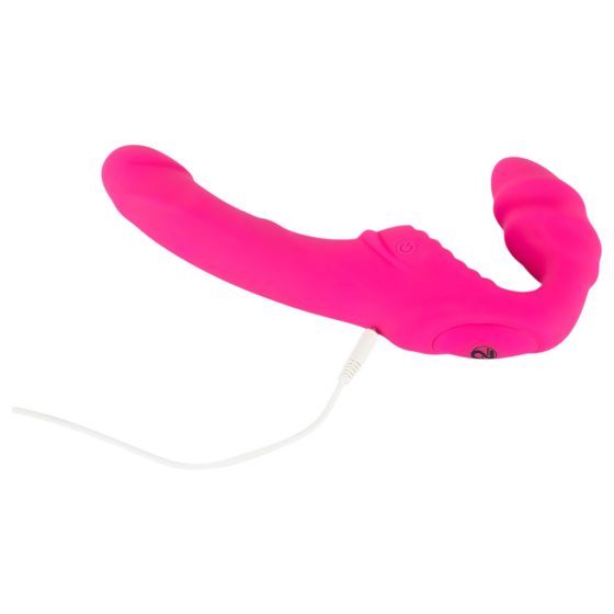 You2Toys Vibrating Strapless Strap-On - pripínací vibrátor bez upevňovacieho pásu (ružový)