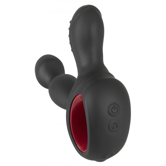 You2Toys - Massager - nabíjací, rotačný vibrátor s ohrievacou funkciou na diaľkové ovládanie (čierny)