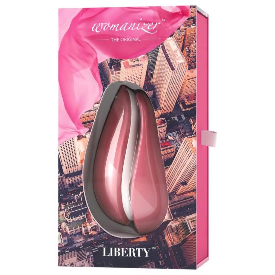 / WOMANIZER LIBERTY- nabíjací, vodotesný stimulátor klitorisu (ružový)