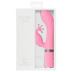   Pillow Talk Kinky - dobíjací vibrátor s dvoma morotmi na bod G (ružový)