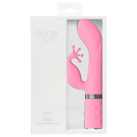 Pillow Talk Kinky - dobíjací vibrátor s dvoma morotmi na bod G (ružový)