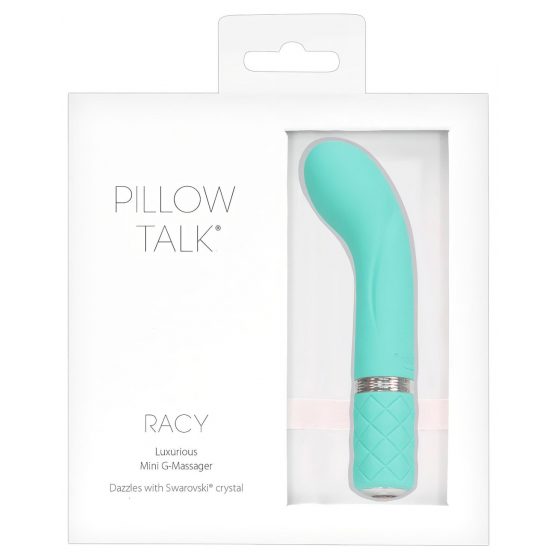 Pillow Talk Racy - dobíjací vibrátor s úzkym bodom G (tyrkysový)