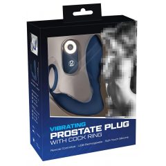   You2Toys Prostata Plug - rádiový anál vibračný krúžok (modrý)