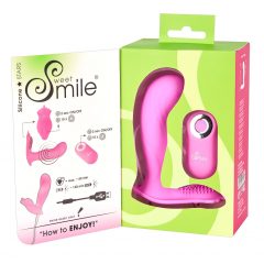   SMILE G-Spot Panty - akumulátorový, rádiový pripínateľný vibrátor (ružový)