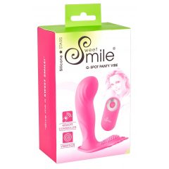   SMILE G-Spot Panty - akumulátorový, rádiový pripínateľný vibrátor (ružový)