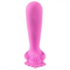   SMILE G-Spot Panty - akumulátorový, rádiový pripínateľný vibrátor (ružový)