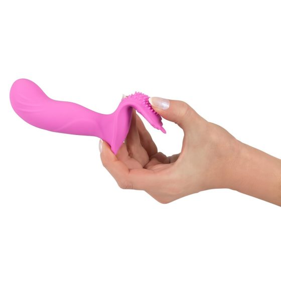 SMILE G-Spot Panty - akumulátorový, rádiový pripínateľný vibrátor (ružový)